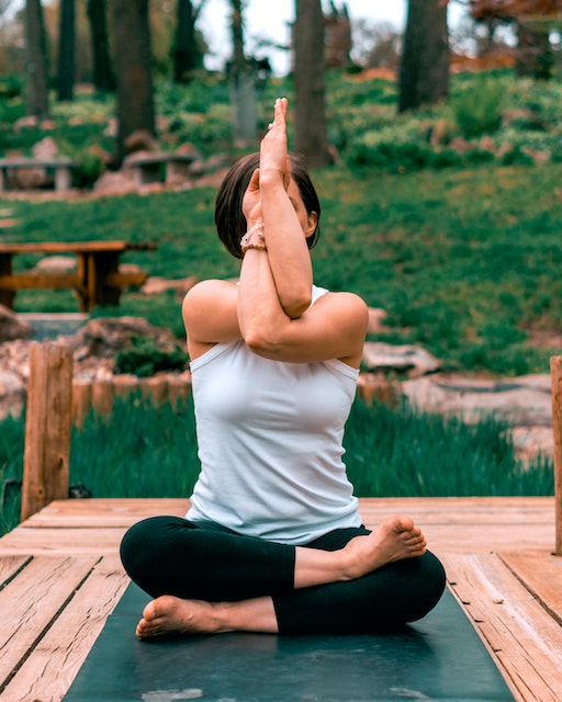 Woman doing yoga