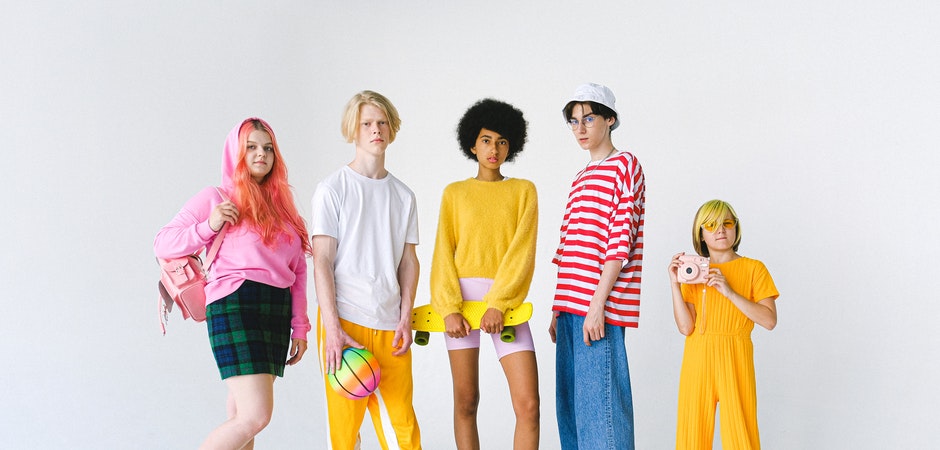group of people looking towards camera